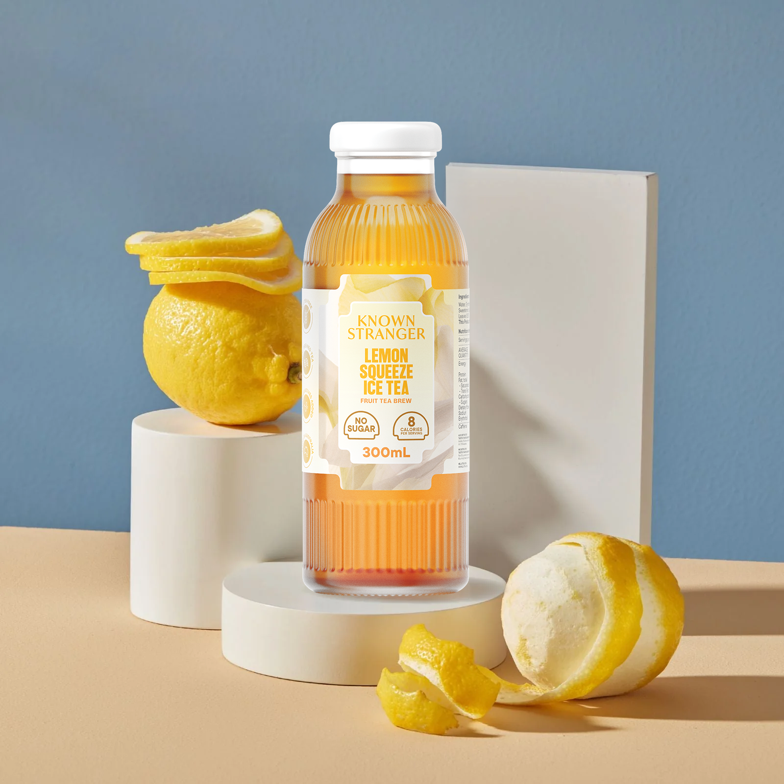 Zest Up Your Day with Known Stranger Real Lemon Juice Fruit Iced Tea, 97% Sugar-Free