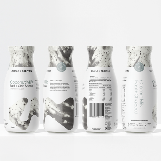 Coconut Milk - Basil + Chia Seeds