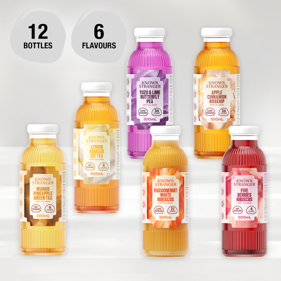 Fruit Tea Brew - 6 Flavours, 12 Bottles