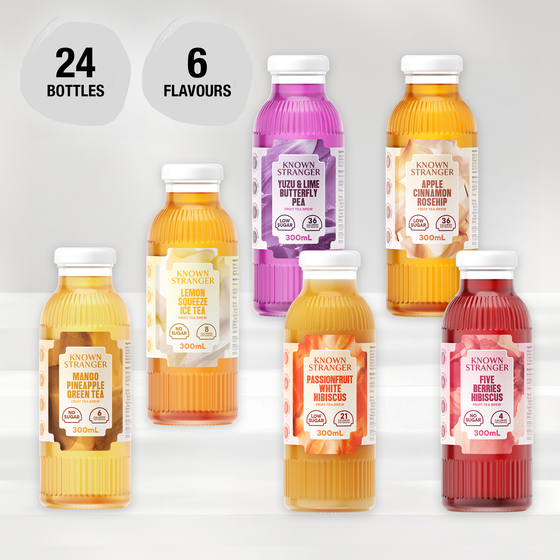 Fruit Tea Brew - 6 Flavours, 24 Bottles