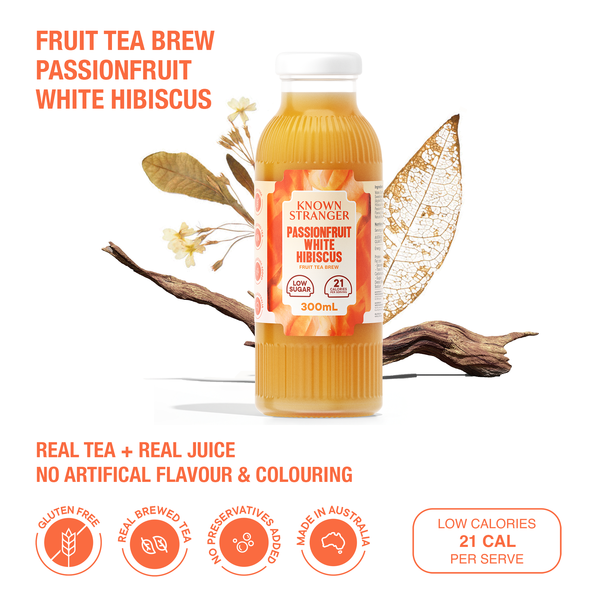 Passionfruit White Hibiscus Fruit Tea Brew