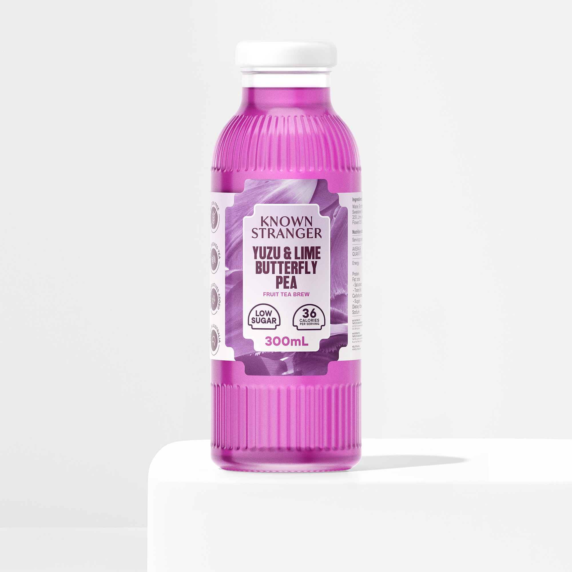 Yuzu & Lime Butterfly Pea Fruit Tea Brew