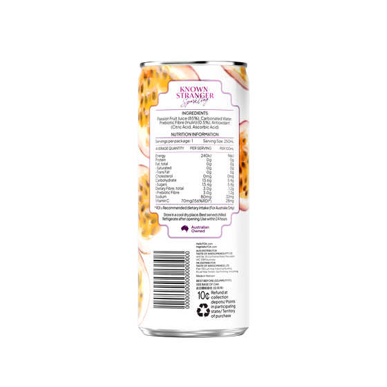 Prebiotic Sparkling Juice - Passionfruit Bliss