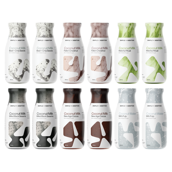 Coconut Milk - 6 Flavours 12 Bottles