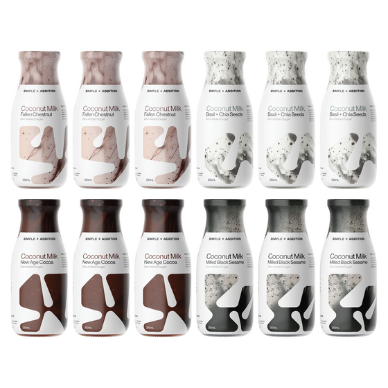Coconut Milk - 4 Flavours 12 Bottles