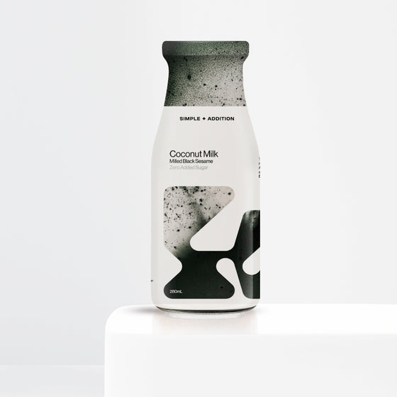 coconut milk milled black sesame 1
