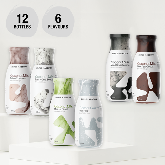 Coconut Milk -  6 Flavours 12 Bottles