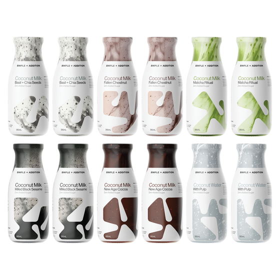 Coconut Milk -  6 Flavours 12 Bottles