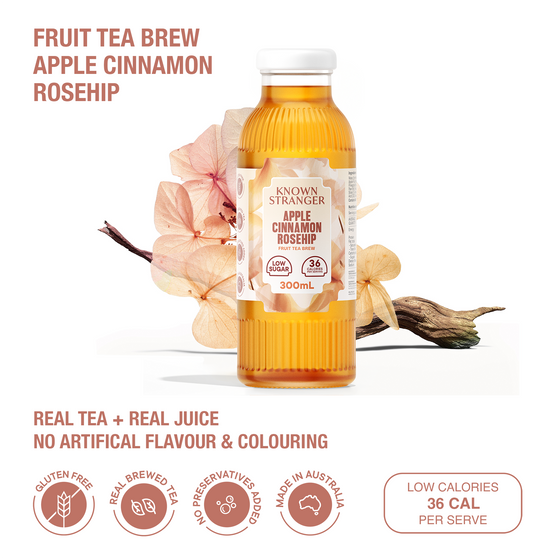 Apple Cinnamon Rosehip Fruit Tea Brew