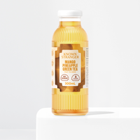 Mango Pineapple Green Mate Fruit Tea Brew