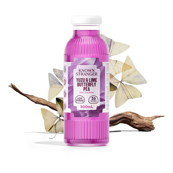 Yuzu & Lime Butterfly Pea Fruit Tea Brew