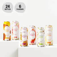 Prebiotic Sparkling Juice - 6 Flavours 24 Cans