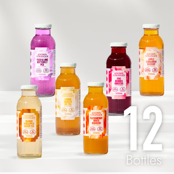 Fruit Tea Brew -  6 Flavours, 12 Bottles