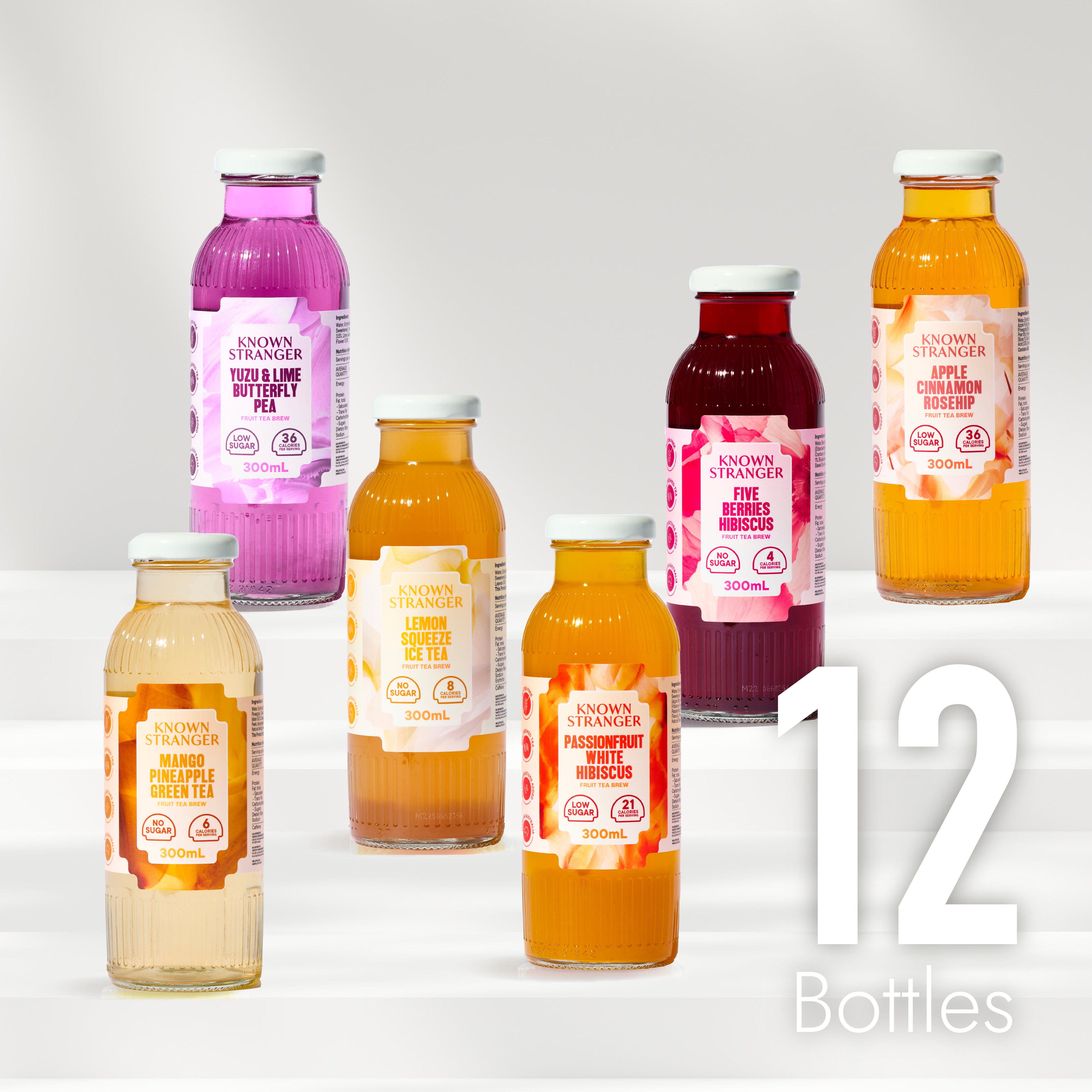 Fruit Tea Brew -  6 Flavours, 12 Bottles
