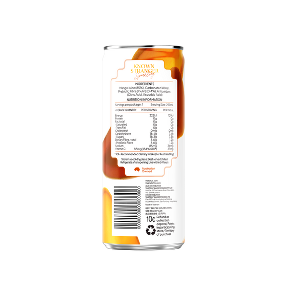 Prebiotic Sparkling Juice - Mango Moment