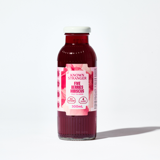 Five Berries Hibiscus Fruit Tea Brew