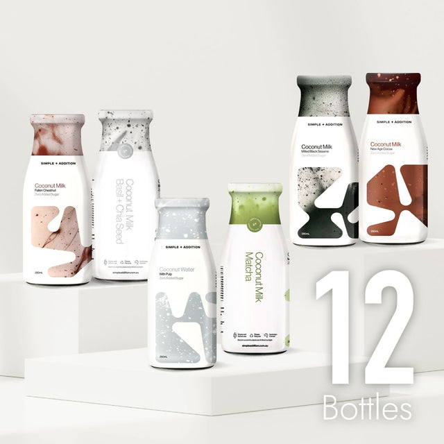 Coconut Milk -  6 Flavours 12 Bottles