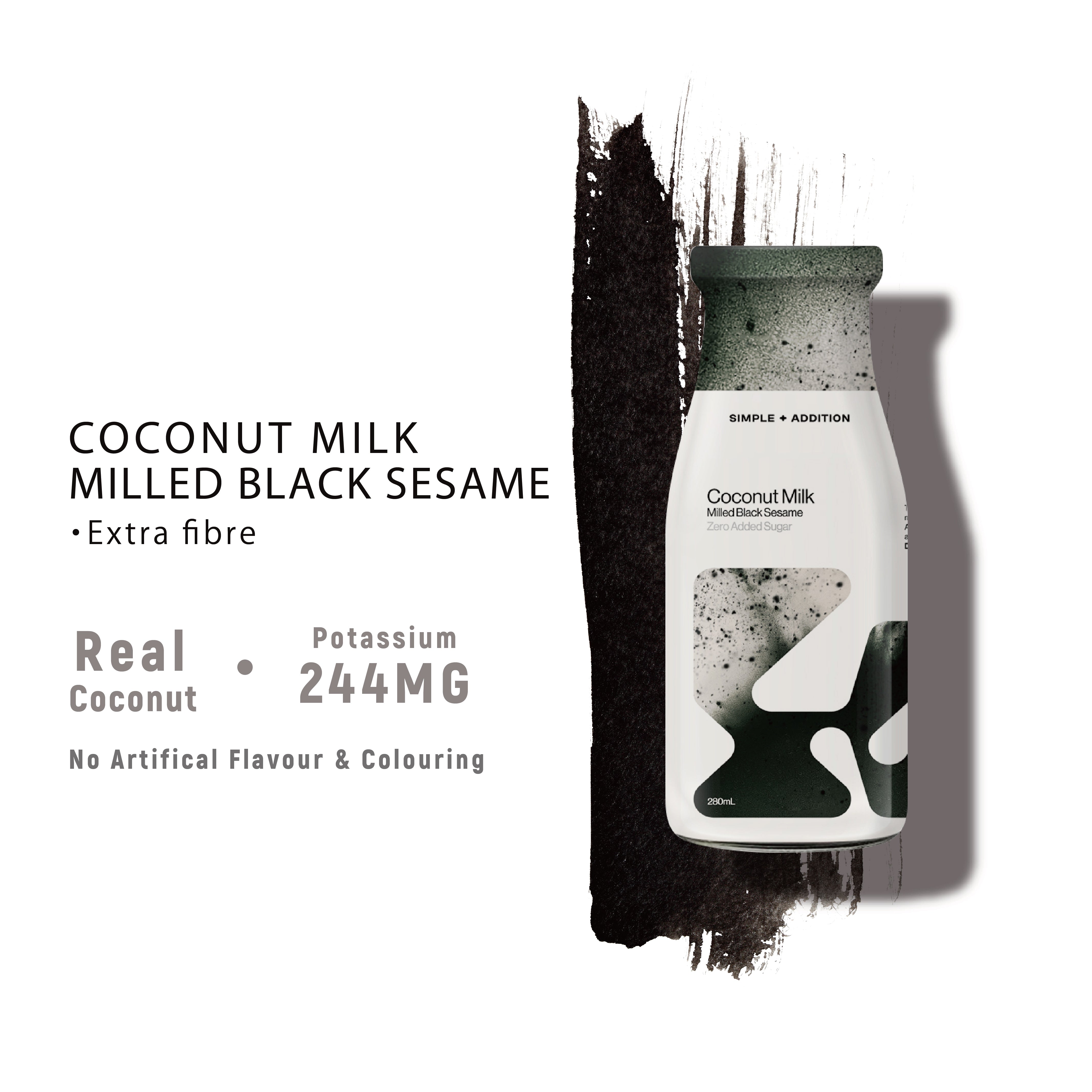 Coconut Milk - Milled Black Sesame - Taste of Awesomeness