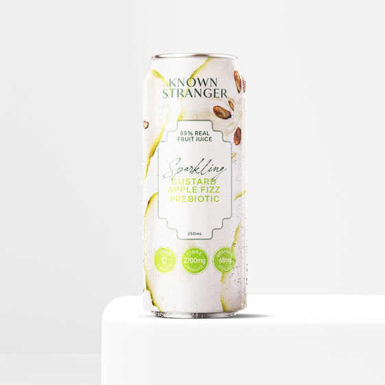 Prebiotic Sparkling Juice - Custard Apple Fizz - Taste of Awesomeness