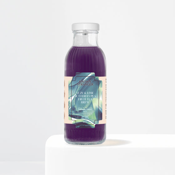 Yuzu & Lime Butterfly Pea Fruit Tea Brew - Taste of Awesomeness